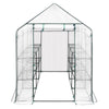 Greenhouse Garden Grow House PE Outdoor Green Steeple House w/ Shelf Plant Tent