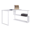Corner Computer Desk L-Shaped with Swive Shelves Laptop Table Workstation Home