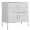 4 Doors Office Storage Cupboard Metal Filing Cabinet Furniture With 4 Shelves