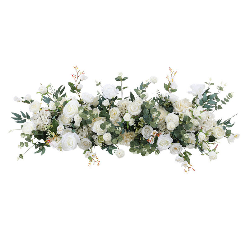 Wedding Artificial Flower Row Arch Table Background Bouquet Party Decor 100CM