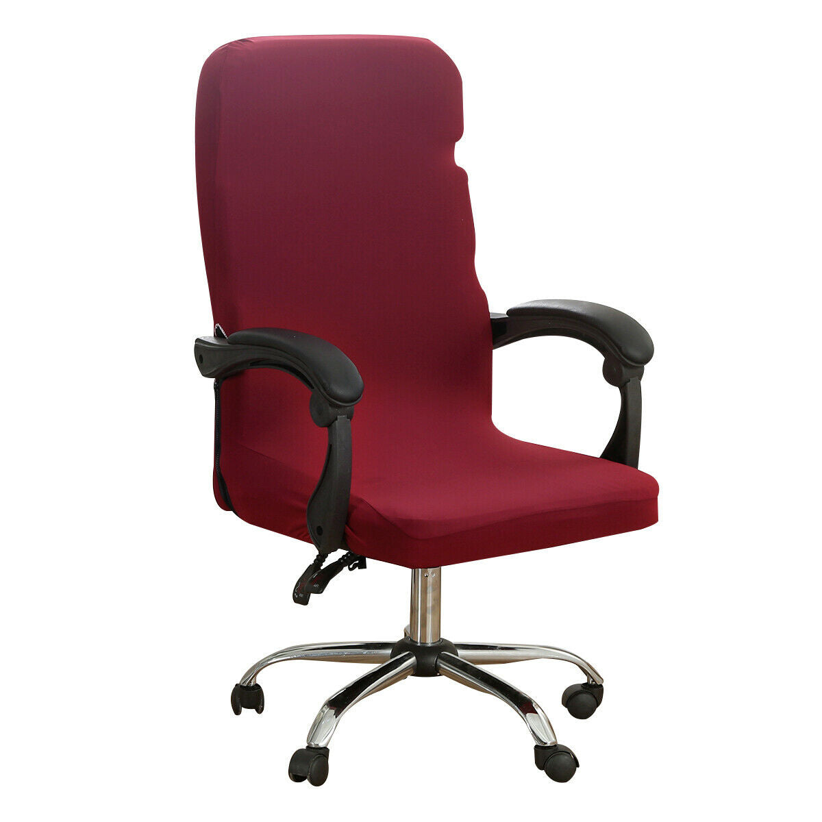 Office Chair Covers Large Stretch Computer Rotating Desk Slipcover with Zipper