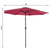 3*2.4M Outdoor Swivel Umbrella Garden Shelter Garden Sun Parasol Beach umbrella