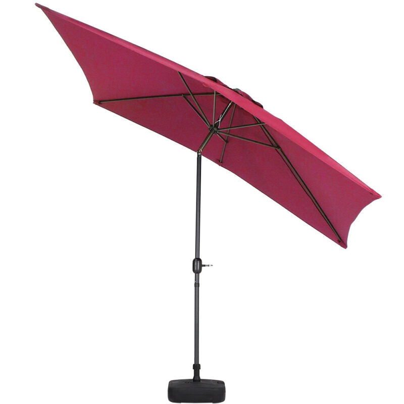 3*2.4M Outdoor Swivel Umbrella Garden Shelter Garden Sun Parasol Beach umbrella