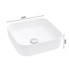 MULTI SHAPE BATHROOM CLOAKROOM COUNTERTOP CERAMIC BASIN SINK & POP UP WASTE SETS