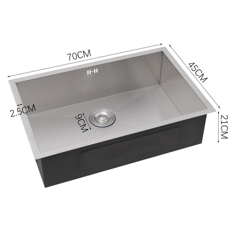 Stainless Steel Kitchen Sink Corrosion Resistant Insert Bowl w/ Waste Kit