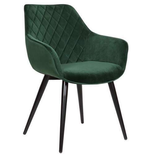 1x Dining Chair Velvet Upholstered Chair Lounge Living Room Kitchen Cafe Home