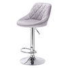 1/2x Bar Stools Breakfast Kitchen Velvet Padded Barstools Swivel Gas Lift Chairs