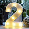 0-9 LED Number Lights Birthday Wedding Party Standing Xmas Night Lamp Decoration