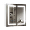 Wall Mounted LED Bathroom Mirror Cabinet with Shaver Socket Storage Cupboard