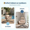 Rattan Egg Chair Swing Outdoor Garden Patio Hanging Wicker Hammock Pod Chair NEW