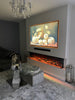 4 Sizes - 50 60 71 80 Inch Panoramic 3 Sided Glass Electric Fire HD+ 3D Effect