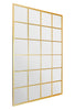Extra Large Gold Window Garden Wall Mirror 69" X 43" 174 x 110cm MirrorOutlet
