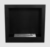 Hanging bio fireplace 400x400 black structural matt