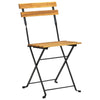 Folding Bistro Chair 4pcs Solid Acacia Wood Outdoor Seating
