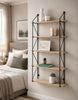 5 Tier Metal Wire Wall Floating Shelves Decoration Storage Shelf Living Room
