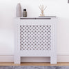 White Radiator Cover MDF Small Large Modern Wood Slat Grill Cabinet Furniture