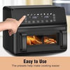 Dual Zone Air Fryer 9L with Touchscreen for Family Meals & Picnic Snacks