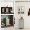 Priano Freestanding Bathroom Cabinet Unit Grey Vanity Cupboard Storage Unit