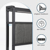 Double Bed Upholstered bed frame with Storage Headboard & Footboard Metal Ptybkd