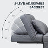 FLEXISPOT Folding Sofa Bed 4-in-1 Convertible Sleeper Sofa Chair for Living Room