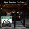 Fire Pit, 2 in 1 Firepit with BBQ Cooking Grill for Garden & Patio