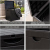 Lockable Outdoor Garden Plastic Storage Box 126L Weather Resistant Container Box