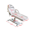 White Massage Table Bed Hydraulic Couch Beauty Salon Recliner Chair with Stool