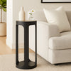 Wooden Round 23" Sofa Side End Table 2 Shelf Bedroom Night Stand Space Saving