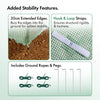 Polytunnel Greenhouse 2x3m - Weatherproof Heavy Duty Walk in Polytunnel Tent 6m²