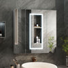 800mm Triple Door LED Bathroom Mirror Cabinet with Light Demister Wall Mounted