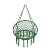 Boho Hanging Hammock Swing Chair Cotton Rope Swing for Indoor Outdoor Patio