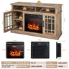2000W Electric Fireplace Insert Fireplace TV Stand for TVs up to 55 Inch Natural