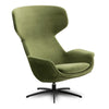 Nest Rena N006 Matcha Green Fabric & Ebony Metal Swivel Chair RRP £1599