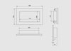 Hanging bio fireplace 650x400 black structural matt