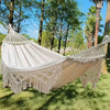 Boho Camping Hammock Outdoor Travel Double Person Hanging Hammock Rocking Bed UK