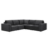 DUSK Brooklyn Large L-Shape Sofa in Ink Velvet - RRP £1670