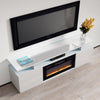 179cm TV Stand Cabinet High Gloss Electric Fireplace Unit With LED 12 Colour