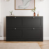 Vida Designs 4 Drawer Shoe Cabinet Hallway Storage Space Unit Shelf