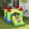 Bouncy Castle with Slide Inflatable Jumper Castle Moonwalk Slide w/ Blower