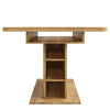 Extendable Dining Table Rectangular Kitchen Dining Room Table with Storage Oak