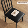 Dining Table Set for 2 with Cushioned Chairs,Grey Compact Kitchen Table Set