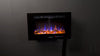 2026 TRUFLAME™ 26 INCH WIDE LED FLAMES BLACK GLASS WALL MOUNTED ELECTRIC FIRE
