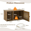 Cat Litter Box Enclosure Hidden Cat Washroom with Winding Entry