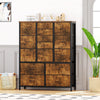 15 Drawer Storage Rack, Drawers Dressers with Wood Tabletop, Metal Frame Room