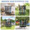 Kids Trampoline Mini Bouncer with Enclosure Safety Net For Ages 3-10 Years - Blu