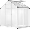 6.25 x 4 Ft Greenhouses Outdoor with Door and Vent Window Roof Walk-in Sun House