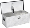 36" Truck Bed Tool Box w/Side Handle & Lock & Keys for RV Trailer & Truck Silver