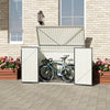 Outdoor Lockable Bicycle Shed Bike Storage Tool Box Garden Garbage Bin Gas Lids