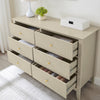 Large 6 Drawer Chest of Drawers Hales Taupe Range minimalist modern beige