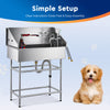 CO-Z 34" 860CM Pet Dog Cat Grooming Bath Tub Wash Station Stainless Steel Shower